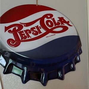 Pepsi-Cola Bottle Cap Sign